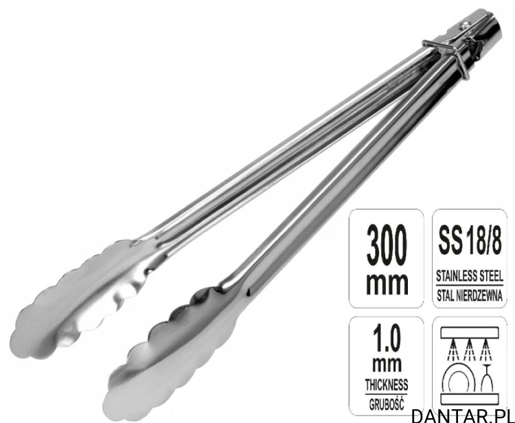 Szczypce uniwersalne gastronomiczne 300mm Yato YG-02751