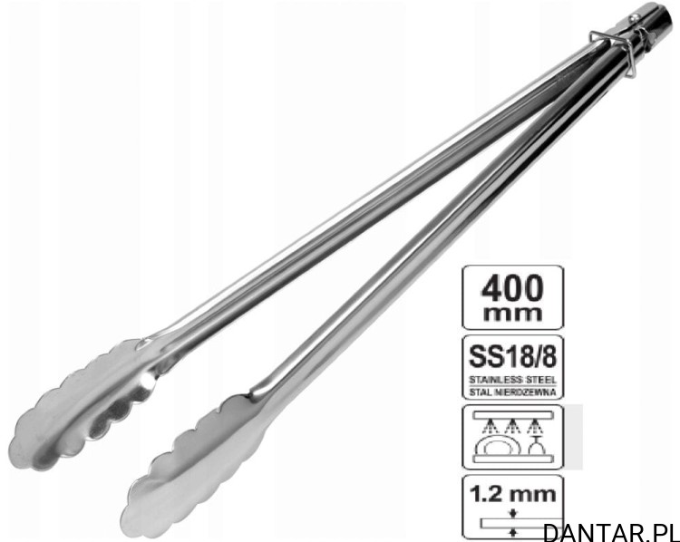 Szczypce uniwersalne gastronomiczne 400mm Yato YG-02752