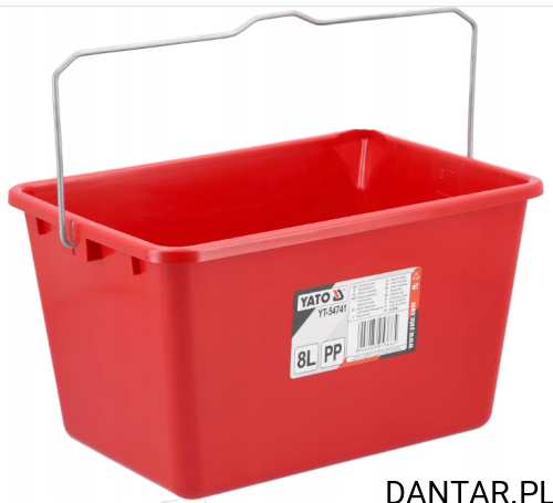 Wiadro 8l prostokątne Yato YT-54741
