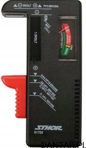 Tester baterii 1,5V i 9V 81700 