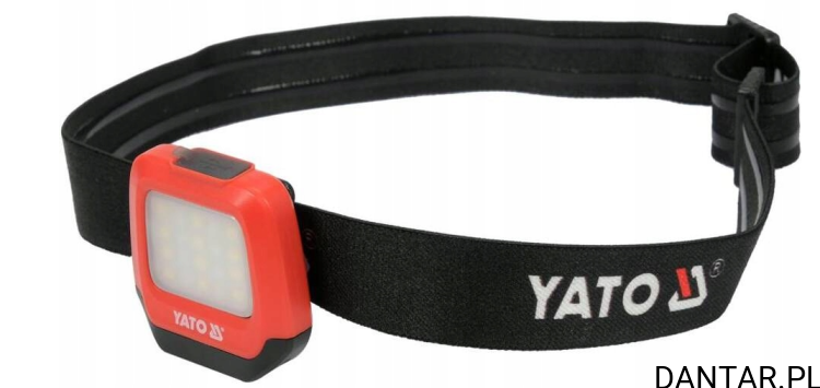Latarka czołowa led na czapkę z daszkiem 200/150lm Yato YT-08598