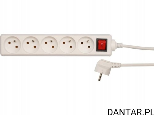 Przedłużacz z włącznikem 5G Z/U 1.5M Vorel 72526