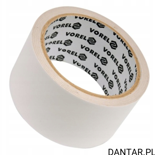 Taśma dwustronna klejąca na folii PP 50mmx10m Vorel 75246