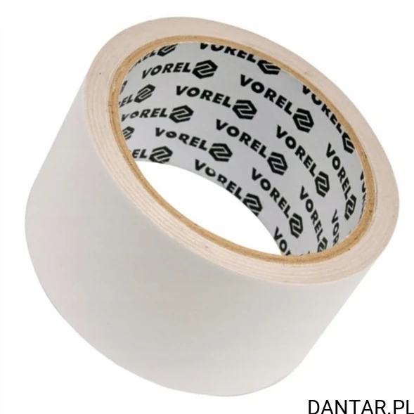 Taśma dwustronna klejąca na folii PP 50mmx10m Vorel 75246