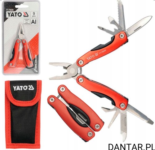 Narzędzie wielofunkcyjne 9 elementów Yato YT-76040