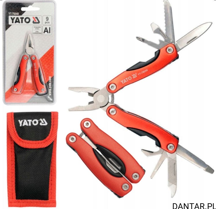 Narzędzie wielofunkcyjne 9 elementów Yato YT-76040