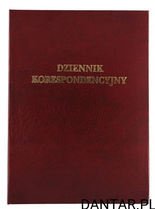 Dziennik korespondencyjny 96k Barbara bordowy