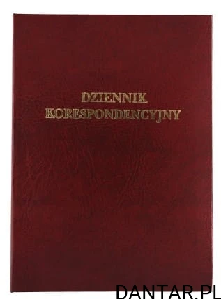 Dziennik korespondencyjny 96k Barbara bordowy