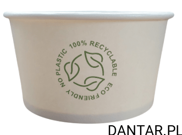 Pojemnik papierowy 350ml biały 88358 Love Nature a50/15