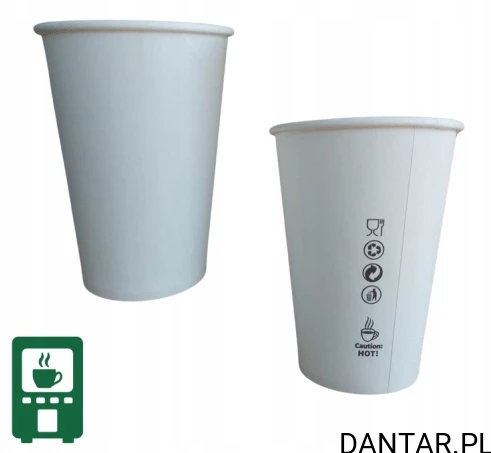 Kubek papierowy 300ml biały vending *80 Love Nature a50/20