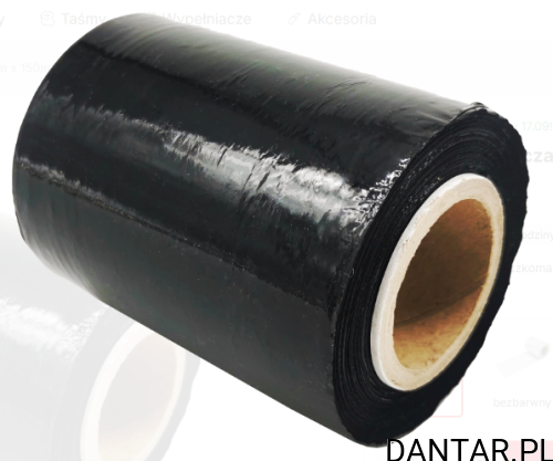 Folia stretch czarna o szerokości 10cm  a1/42