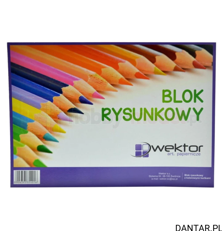Blok rysunkowy A3 kolorowy Wektor a1/10