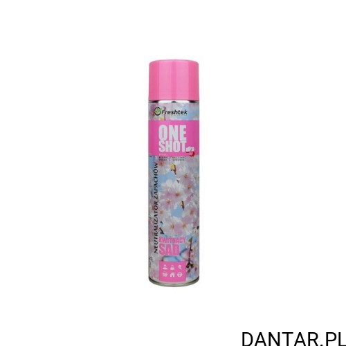 Neutralizator zapachu Freshtek 600ml one shot kwitnący sad a1/12