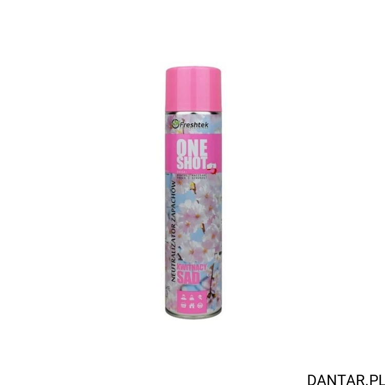 Neutralizator zapachu Freshtek 600ml one shot kwitnący sad a1/12