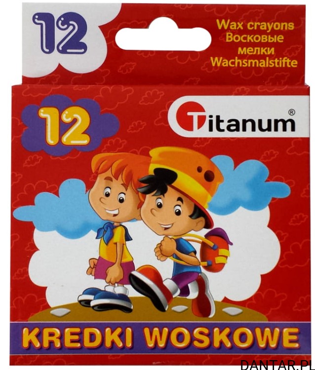 Kredki woskowe Titanum a12