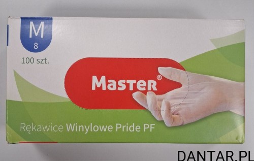 Rękawice winylowe M Pride PF Master a100/10