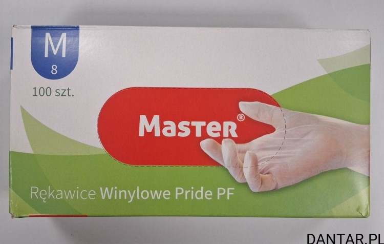 Rękawice winylowe M Pride PF Master a100/10