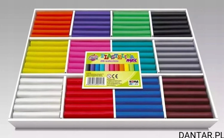 Plastelina max 216 wałeczków Sweet Colours a216