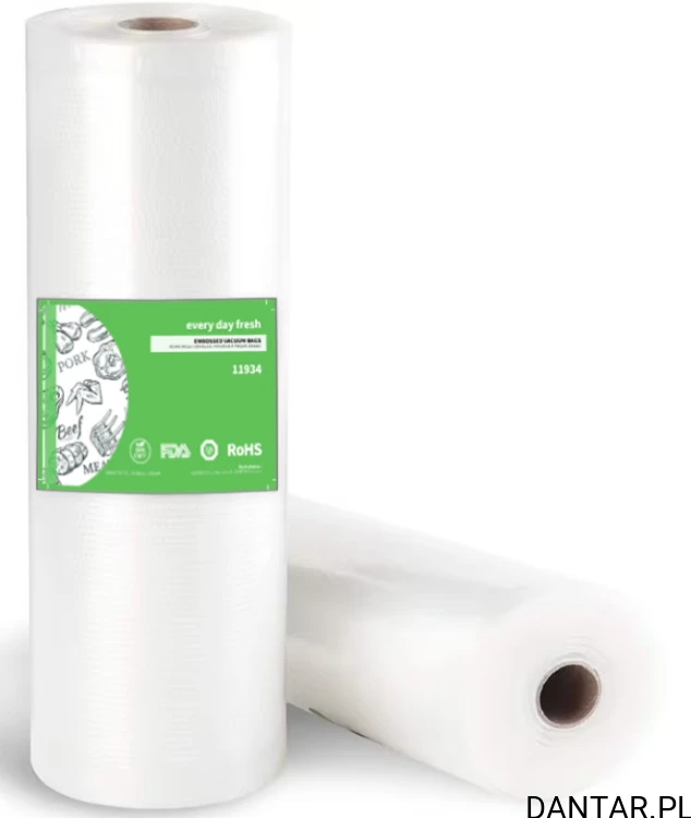 Worek moletowany do pakowania próżniowego w rolce 28x600 11949 Shim