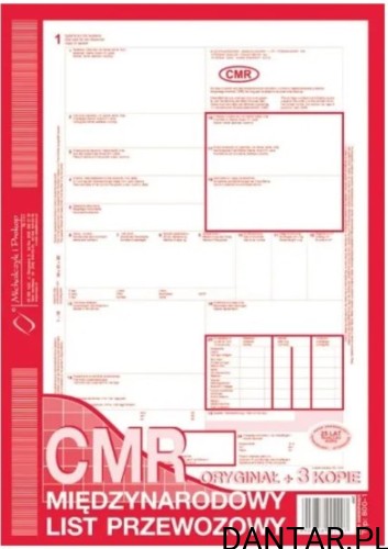 Druk CMR A4 1+3MP numerowany nowy 