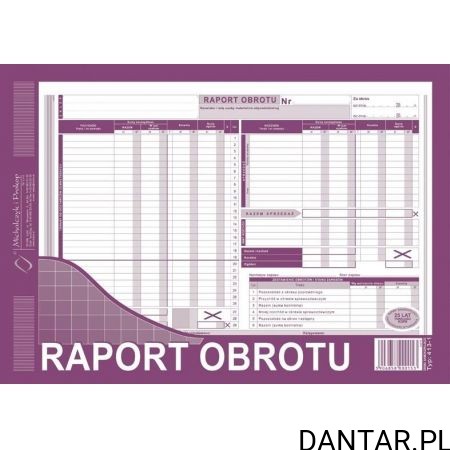 Druk raport obrotu 413-11