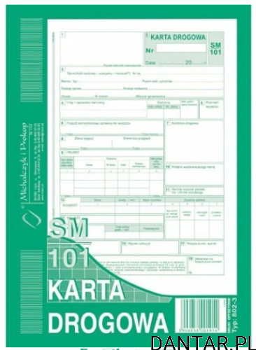 Druk 802-3 karta drogowa A5 a1/5