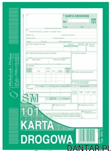 Druk 802-3 karta drogowa A5 a1/5