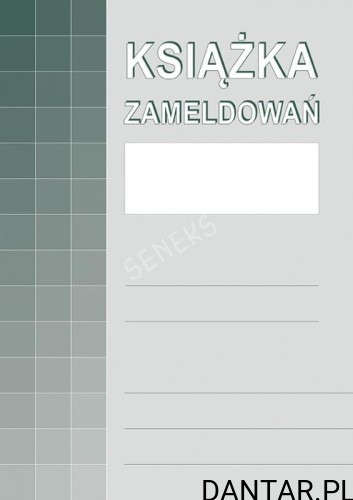 Druk książka zameldowań A4 TYP 830-1