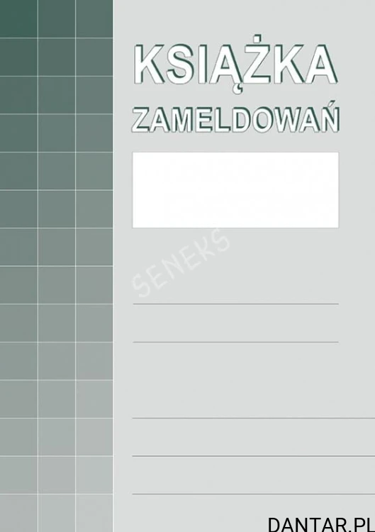 Druk książka zameldowań A4 TYP 830-1