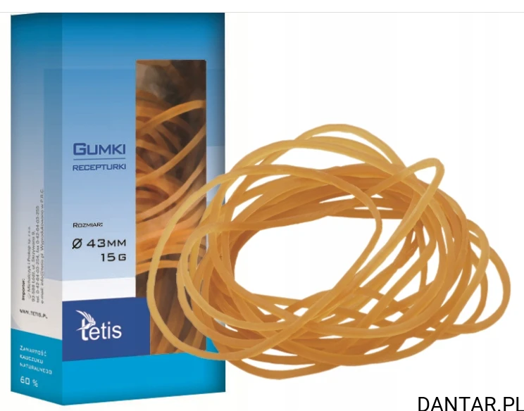Gumki recepturki TETIS 43MM 15G GG201-A