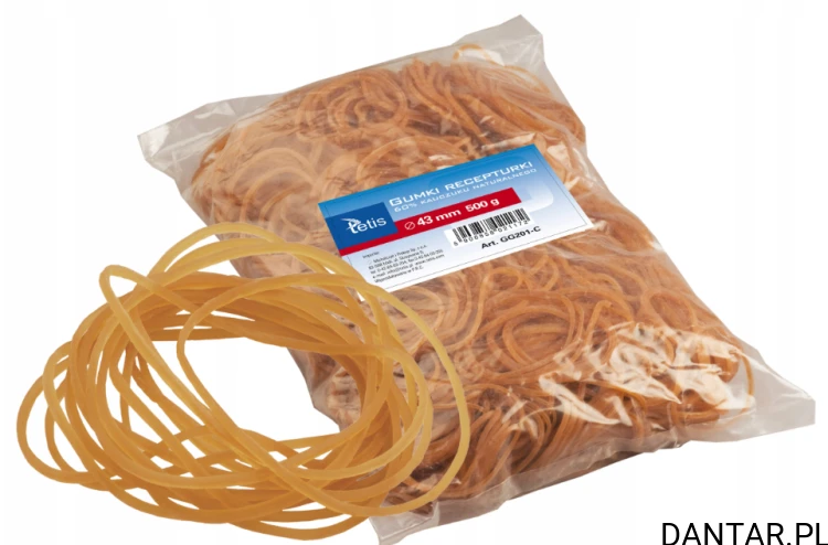 Gumka recepturka 500g 43mm Tetis