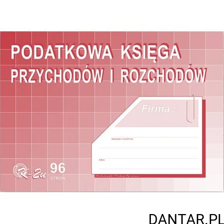 Druk podatkowa księga przychodów i rozchodów A5 