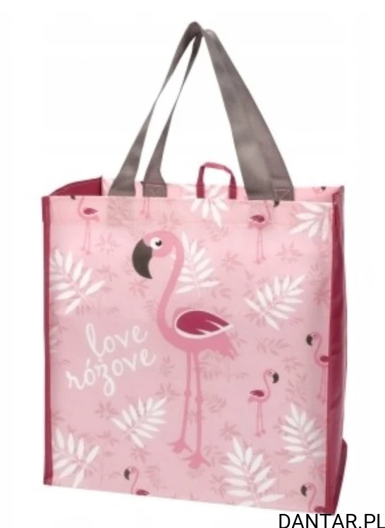 Torba na zakupy rpet flamingo 32x20x34