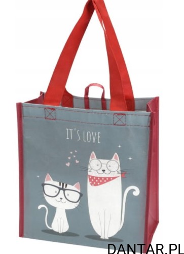 Torba na zakupy love 26x15x27 