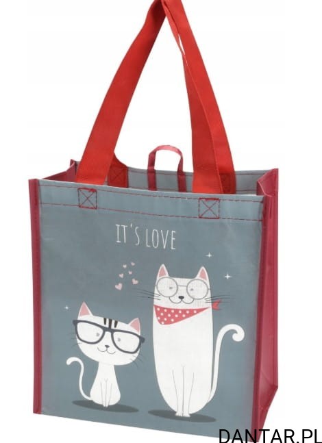 Torba na zakupy love 26x15x27 
