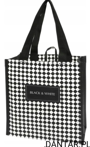 Torba na zakupy 26x15x27cm BLACK AND WHITE