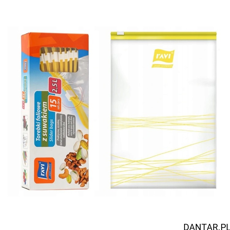 Torebka śniadaniowe z suwakiem 2,5L RAVI a15