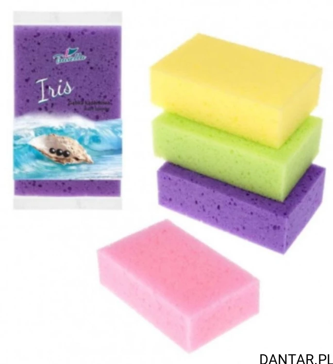 Gąbka kąpielowa iris a1 00574 mix kolorów