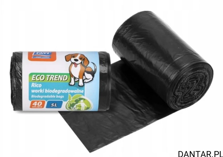 Worki na śmieci na odchody biodegradowalne 5L Rico a40/20 Ravi