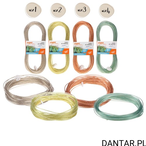 Linka stalowa do bielizny 20m 