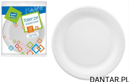 Talerzyki papierowe 23cm NJ a12