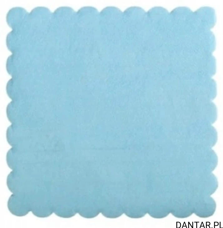 Serwetka ząbkowana 15x15 niebieska a200