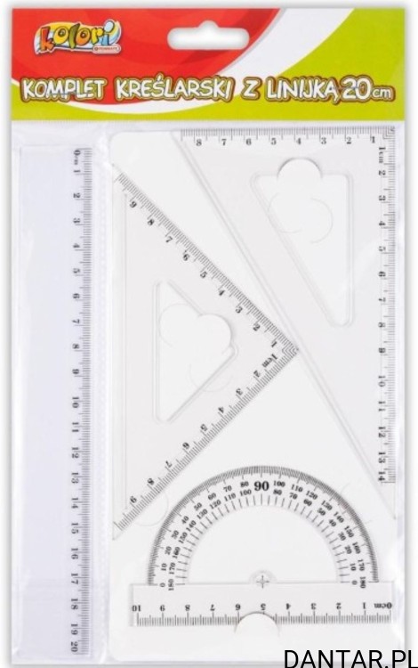 Zestaw kreślarski z linijką 20cm PENMATE  a1/24