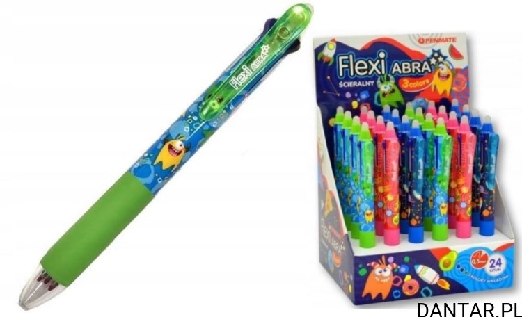 Długopis wymazywalny 3kolory Flexi Abra