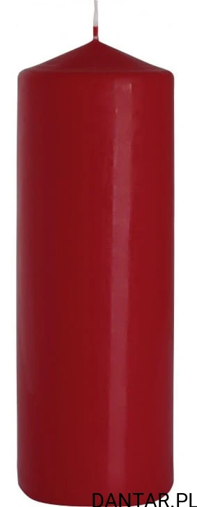 Świeca walec 80x250 burgund Bispol a1/6