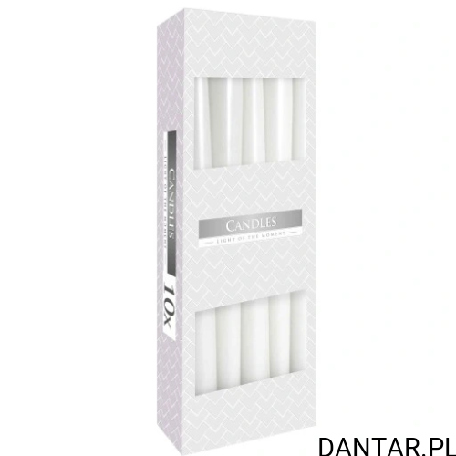 Świeca stołowa biała Bispol a10/12 090