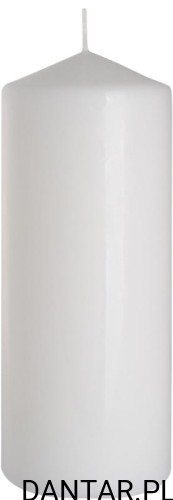 Świeca walec 80x250 biała Aura a1/6