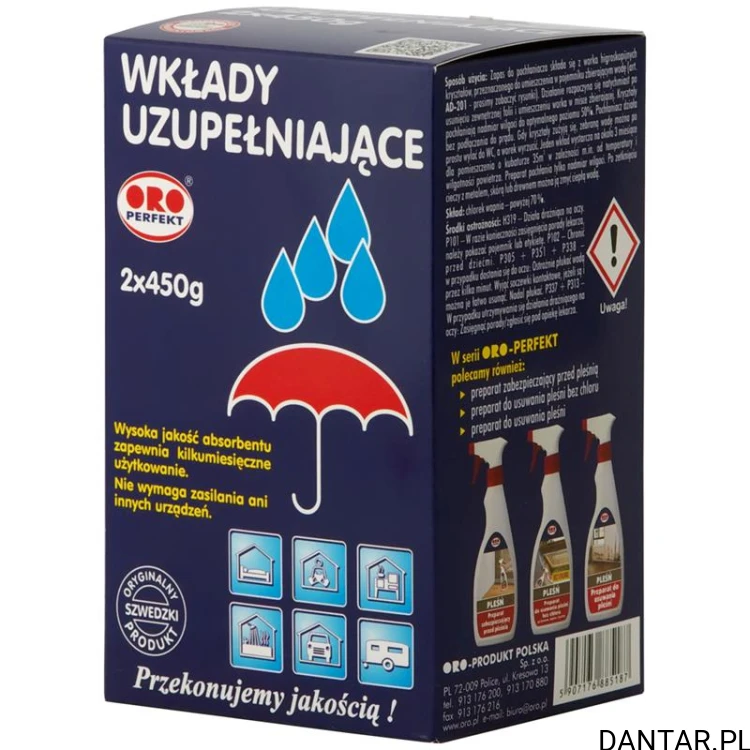 Pochłaniacz wilgoci zapas 2x450 Oro a1/6