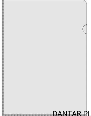 Ofertówka pvc A4 twarda przezroczysta L a25 