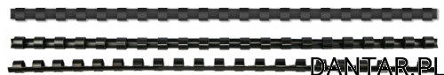 Grzbiety do bindownicy 10mm czarne Titanum a100